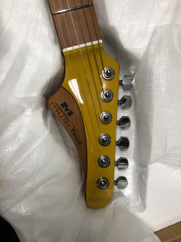 Photo 3 of *Unable to Test* MUSI Virgo Classic Electric Guitar, Roasted Maple Compound Fingerboard, Locking Tuners, Rounded End Stainless Steel Frets, Slim C Neck, Contoured Body
