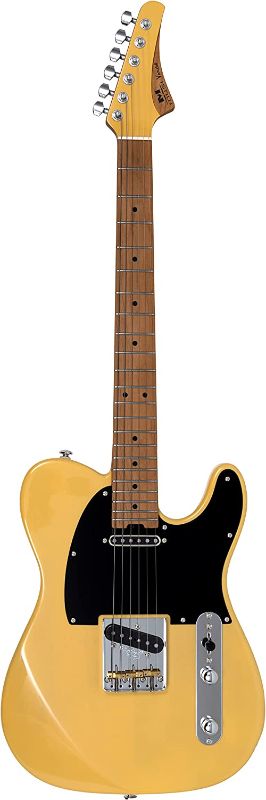 Photo 1 of *Unable to Test* MUSI Virgo Classic Electric Guitar, Roasted Maple Compound Fingerboard, Locking Tuners, Rounded End Stainless Steel Frets, Slim C Neck, Contoured Body
