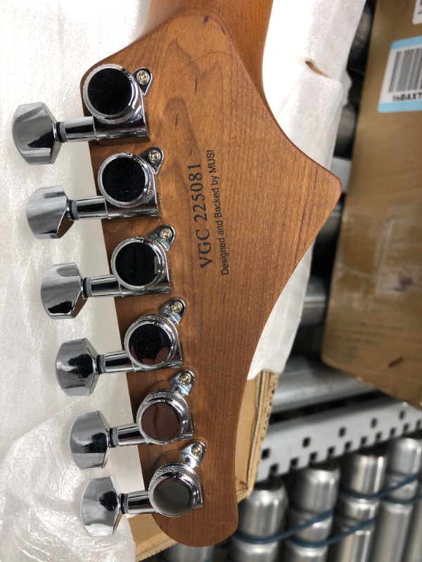 Photo 5 of *Unable to Test* MUSI Virgo Classic Electric Guitar, Roasted Maple Compound Fingerboard, Locking Tuners, Rounded End Stainless Steel Frets, Slim C Neck, Contoured Body
