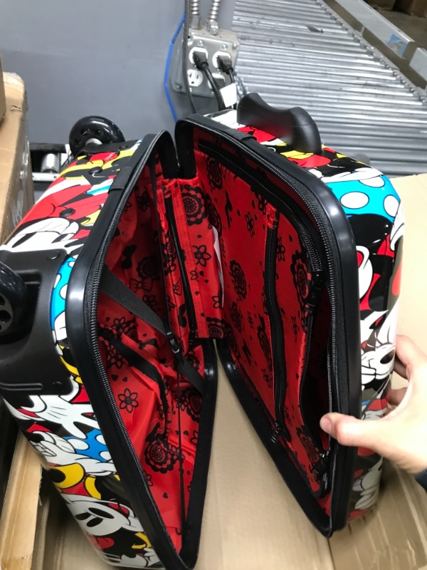 Photo 4 of **ONE SUITCASE MISSING**
American Tourister Disney's Mickey & Minnie Mouse 2-Piece Roll Aboard Hardside Luggage Set