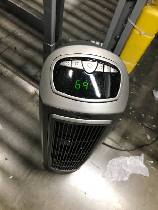 Photo 2 of Lasko 1500W Digital Ceramic Space Heater with Remote, 755320, Silver