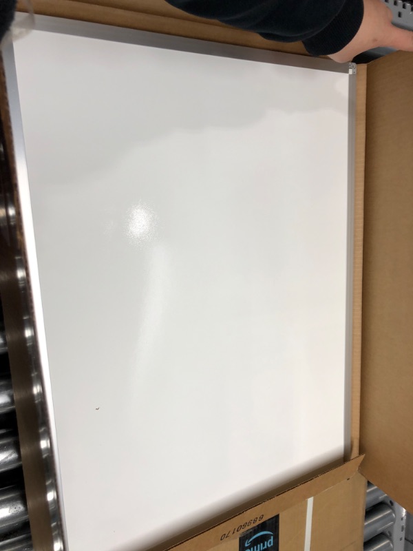 Photo 2 of Mead Dry Erase Board, Whiteboard / White Board, 24 x 18 Inches, Silver Finish Aluminum Frame (85355) 24" x 18"