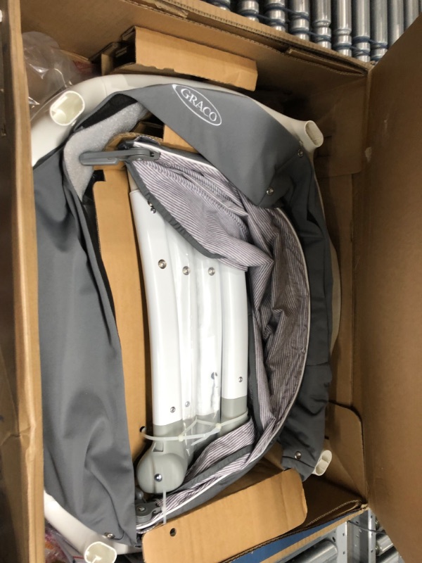 Photo 3 of Graco Sense2Snooze Bassinet with Cry Detection Technology | Baby Bassinet Detects and Responds to Baby's Cries to Help Soothe Back to Sleep, Ellison , 19 D x 26 W x 41 H Inch (Pack of 1) With Cry Detection Ellison