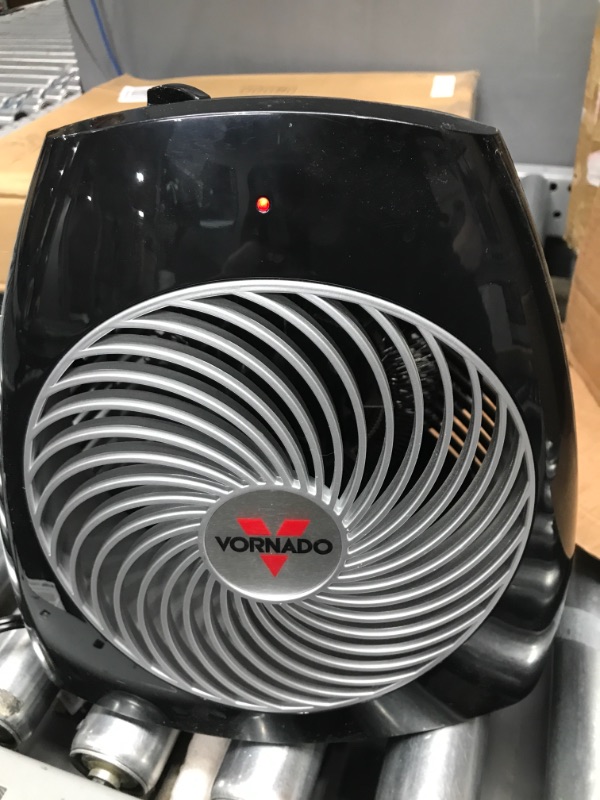 Photo 2 of ***TESTED WORKING*** Vornado MVH Vortex Heater with 3 Heat Settings, Adjustable Thermostat, Tip-Over Protection, Auto Safety Shut-Off System, Whole Room, Black