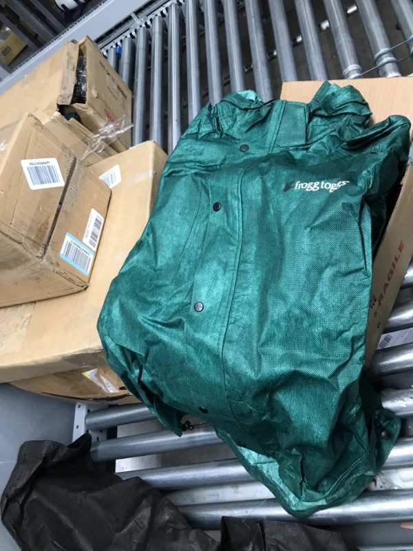 Photo 2 of ***NO PACKAGING LIKE NEW*** FROGG TOGGS Men's Classic All-Sport Waterproof Breathable Rain Suit Dark Green / Black Pants Large