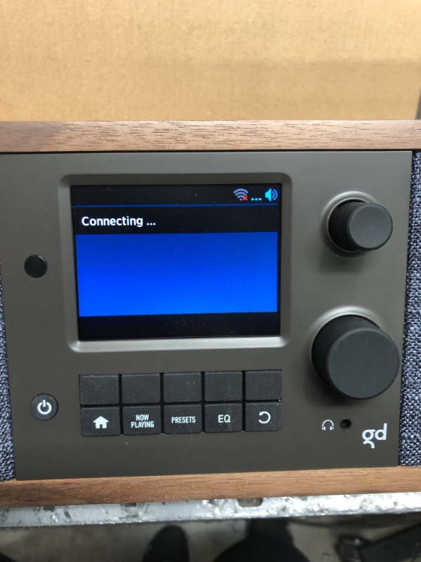 Photo 2 of Grace Digital Mondo Elite Duo Smart Internet Radio, Bluetooth, Wi-Fi, 7-Day Alarm – Microphone Free (Walnut)