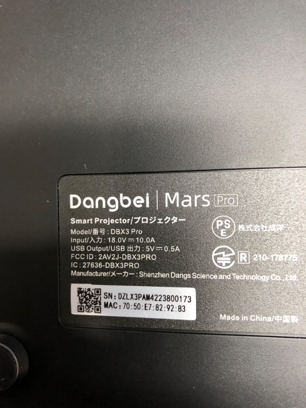 Photo 11 of Dangbei Mars Pro 4K Projector, 3200 ANSI Lumens Laser DLP Projector with Android 4GB+128G, 2*10W HiFi Speakers, Auto Keystone Auto Focus HDR10 Home Theater
