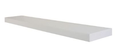 Photo 1 of 48" Slim Low Profile Floating Wall Shelf White - Inplace

