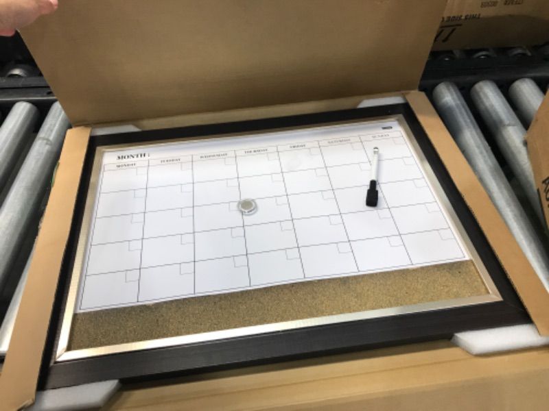 Photo 2 of Quartet Magnetic Combination Calendar Board 17"X23"-Two-Tone