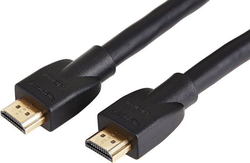 Photo 1 of Amazon Basics High-Speed HDMI Cable (10.2Gbps, 4K/30Hz) - 25 Feet, Pack of 5, Black