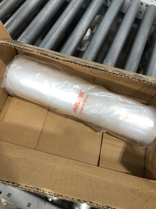 Photo 2 of JARLINK Stretch Film, 15 Inch x 1000 Feet Shrink Wrap for Pallet Wrap, Industrial Strength Stretch Wrap with Handles, Moving Wrapping Plastic Roll, 60 Gauge, 2 Pack, Clear 1-clear 2 Pack