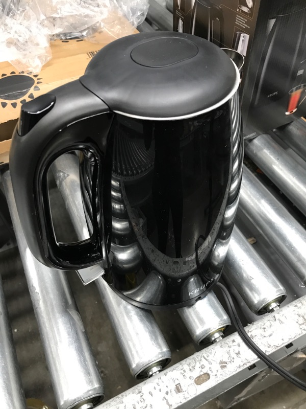 Photo 1 of ***TESTED POWERS ON*** KRUPS BW260850 Cool-Touch Stainless Steel Double Wall Electric Kettle, 1.5L, 1.5 L, Black 1.5-Liter