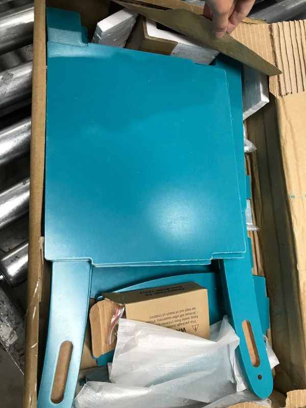 Photo 2 of ***Minor scratches*** Delta Children MySize Wood Kids Chairs for Playroom, Greenguard Gold Certified, Teal Pack of 2 Chairs Teal