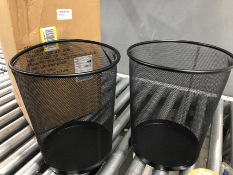 Photo 2 of Amazon Basics Mesh Waste Basket, 2-Pack 2-pack Waste Basket