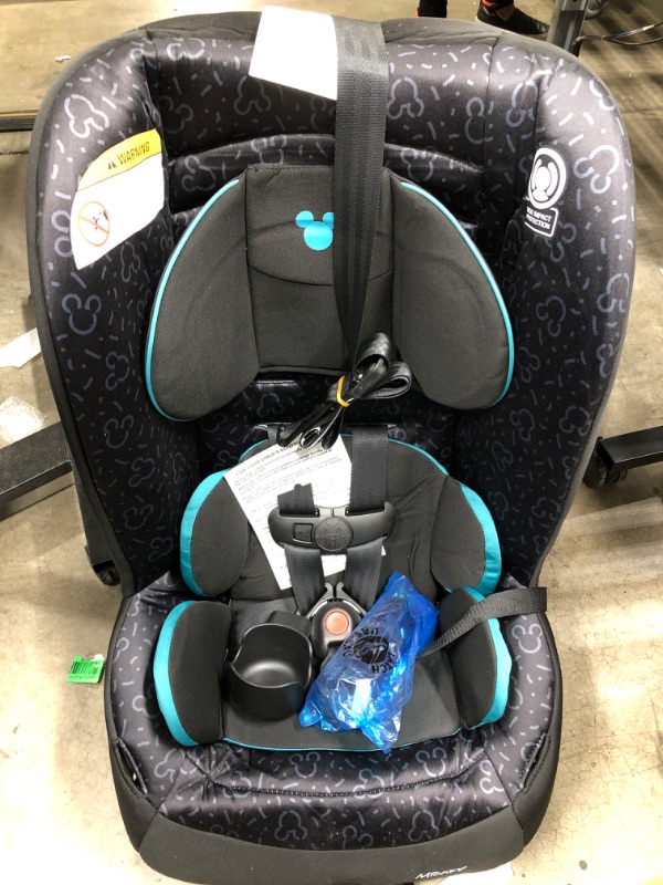 Photo 2 of Disney Baby Jive 2 in 1 Convertible Car Seat,Rear-Facing 5-40 pounds and Forward-Facing 22-65 pounds, Mickey Teal