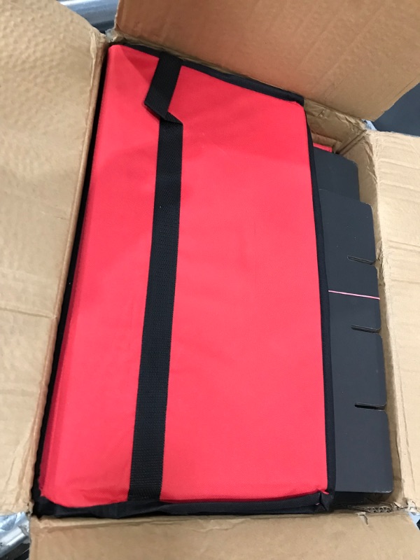 Photo 3 of  2 Pc Storage, Red Folding Bin