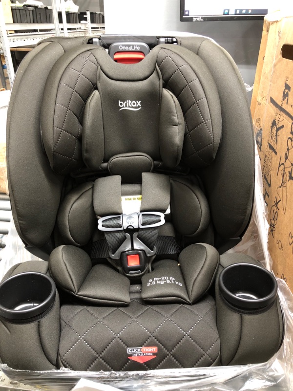 Photo 3 of Britax One4Life ClickTight All-in-One Car Seat, Black Diamond
