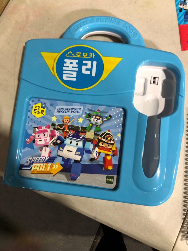 Photo 7 of *USED/MISSING PIECES* Roboka Poly Little Future Book & Play Pen Set for Creative Learning and Study Korean & English Language Interactive Learning Toy.