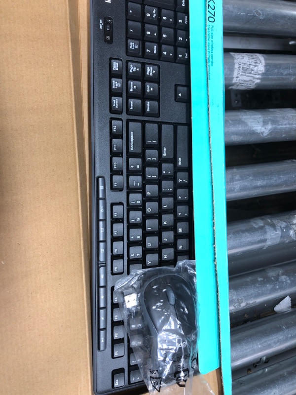 Photo 2 of Logitech MK270 Wireless Keyboard And Mouse Combo For Windows, 2.4 GHz Wireless, Compact Mouse, 8 Multimedia And Shortcut Keys, For PC, Laptop - Black 1 Pack Keyboard and Mouse Combo