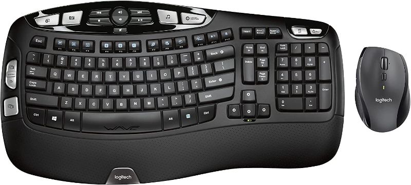 Photo 1 of Logitech MK570 Wireless Wave Keyboard and Mouse Combo, Black