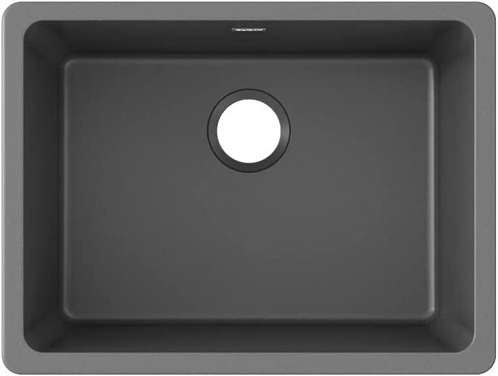 Photo 1 of 
Elkay ELGU2522GY0 Quartz Classic Single Bowl Undermount Sink, Dusk Gray, 8"D x 18"W x 1"H