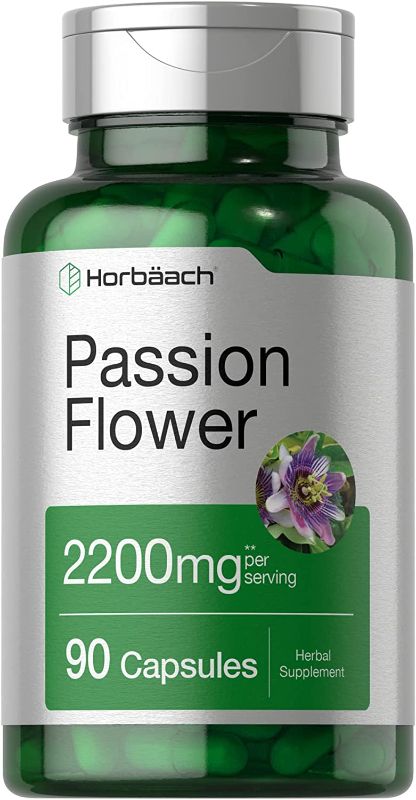 Photo 1 of 
Passion Flower Capsules | 2200mg | 90 Count | Non-GMO & Gluten Free Extract Supplement | by Horbaach