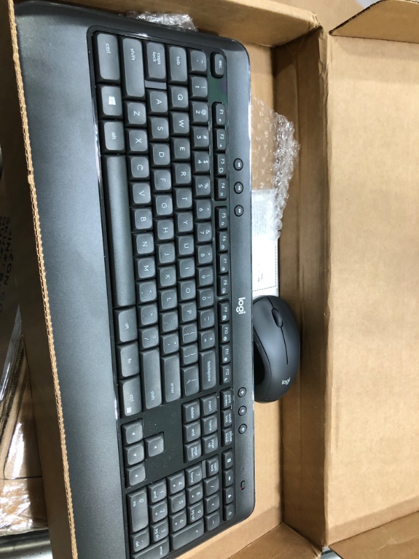 Photo 2 of Logitech MK540 Full-size Advanced Wireless Scissor Keyboard & Mouse Bundle Black