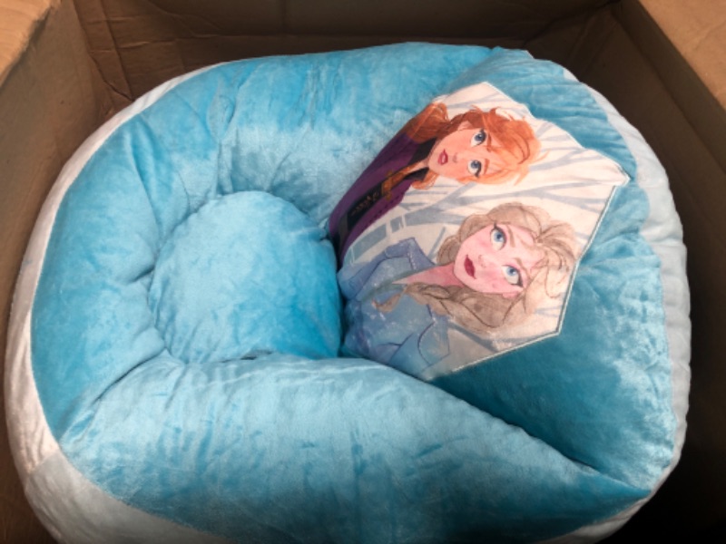 Photo 2 of Disney Frozen 2 Rounded Back Micromink Bean Bag Chair, 20x20x20, Ages 3+