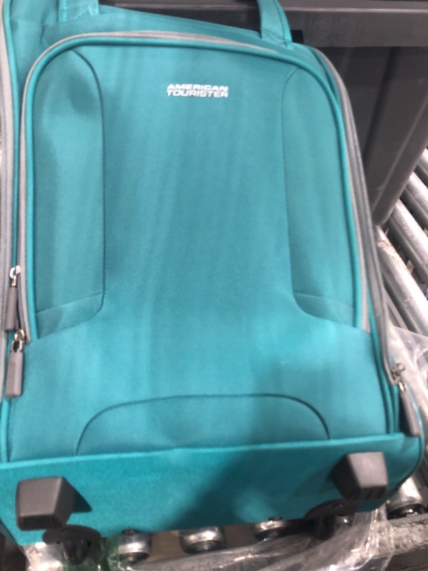 Photo 2 of American Tourister 4 Kix Expandable Softside Luggage, Teal, Underseater Underseater Teal