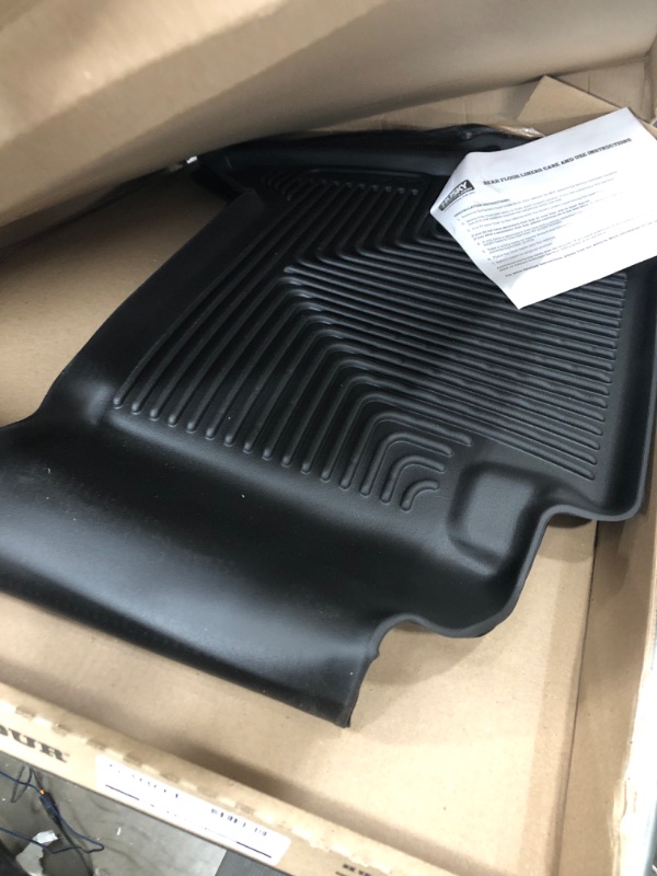 Photo 2 of Husky Liners X-act Contour Series | 2nd Seat Floor Liner - Black | 53801 | Fits 2005-2022 Toyota Tacoma Double Cab 1 Pcs Double Cab X-act Contour 2nd Seat Floor Mat