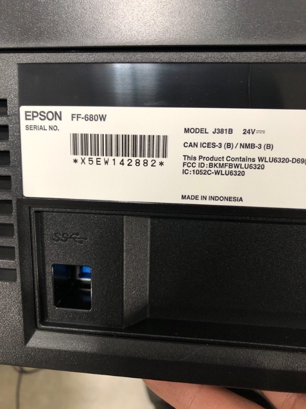 Photo 1 of Epson FastFoto FF-680W Wireless High-Speed Photo and Document Scanning System, Black