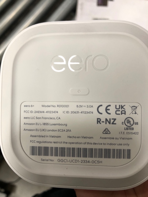 Photo 3 of Amazon eero 6+ mesh Wi-Fi system | Fast and reliable gigabit speeds | connect 75+ devices | Coverage up to 4,500 sq. ft. | 3-pack, 2022 release
