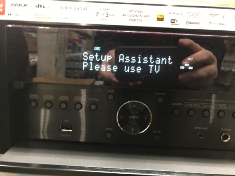 Photo 3 of Denon AVR-X4800H 9.4-Ch Receiver (2022 Model) - 8K UHD Home Theater AVR (125W X 9) Built-in Bluetooth, Wi-Fi & HEOS Multi-Room Streaming, Dolby Atmos, DTS:X Pro, IMAX Enhanced & Auro 3D