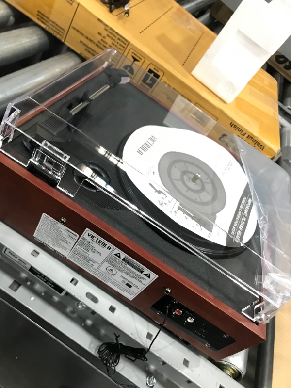 Photo 3 of Victrola All-in-1 Bluetooth Record Player with Built in Speakers & 3-Speed Turntable