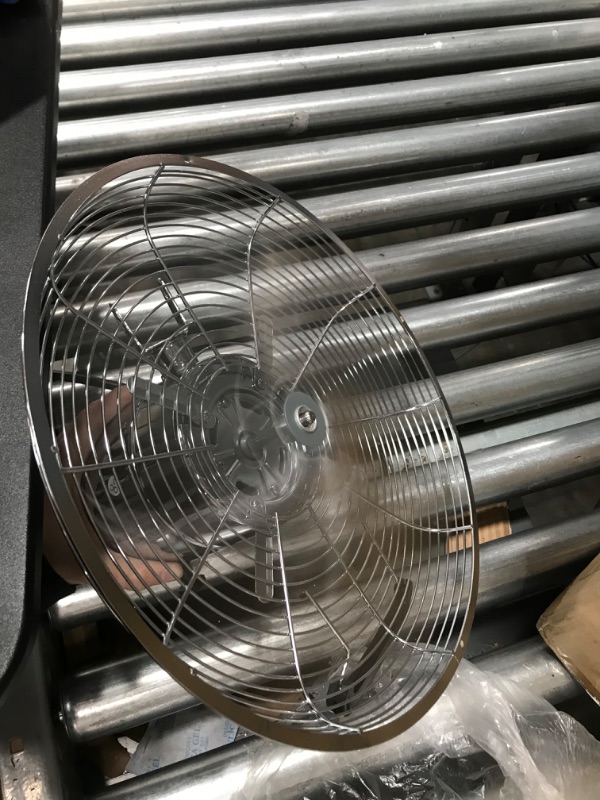 Photo 3 of Simple Deluxe 12 Inch Stand Fan, Horizontal Ocillation 75°, 3 Settings Speeds, Low Noise, Quality Made Durable Fan, High Velocity, Heavy Duty Metal For Industrial, Commercial, Residential, Silver