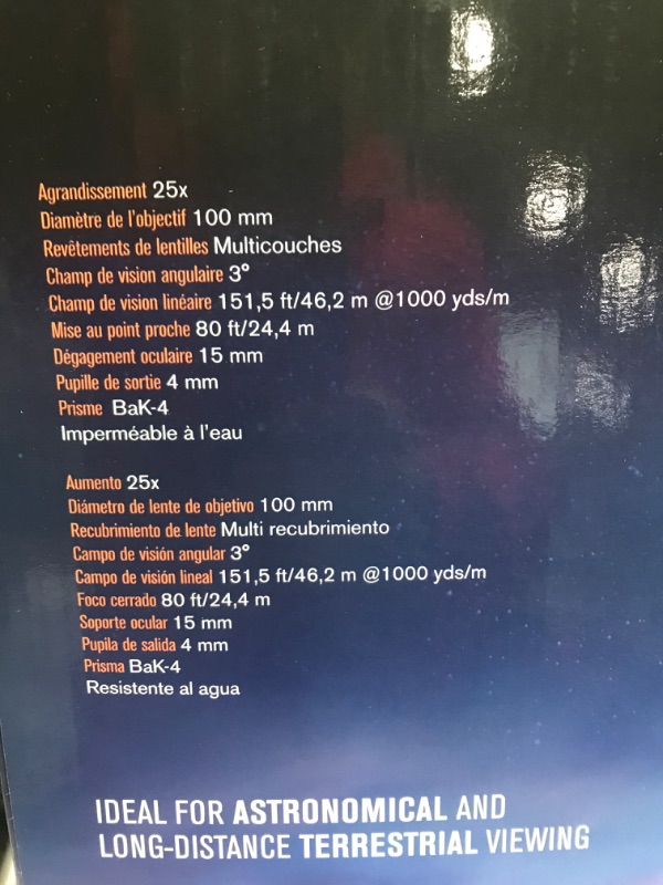 Photo 8 of Celestron – SkyMaster 25X100 Binocular – Outdoor and Astronomy Binoculars – Powerful 25x Magnification – Giant Aperture for Long Distance Viewing – Multi-coated Optics – Carrying Case Included