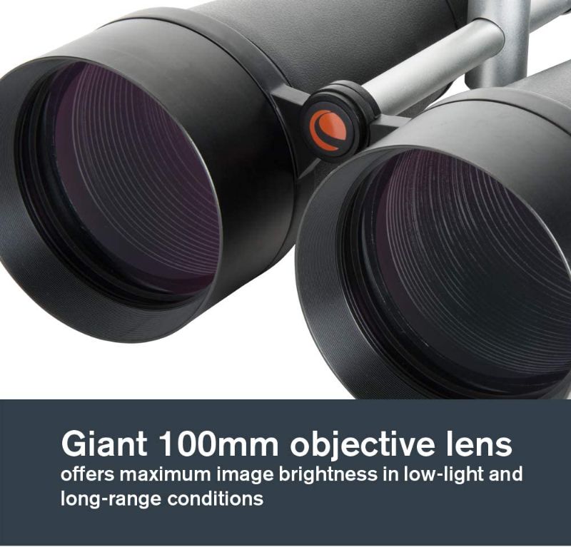 Photo 9 of Celestron – SkyMaster 25X100 Binocular – Outdoor and Astronomy Binoculars – Powerful 25x Magnification – Giant Aperture for Long Distance Viewing – Multi-coated Optics – Carrying Case Included