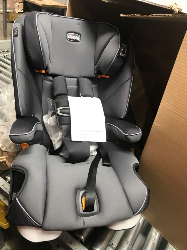 Photo 3 of Chicco MyFit Harness + Booster Car Seat, 5-Point Harness Car Seat and High Back Booster Seat, For children 25-100 lbs. | Fathom/Grey/Blue Fathom/Grey/Blue MyFit