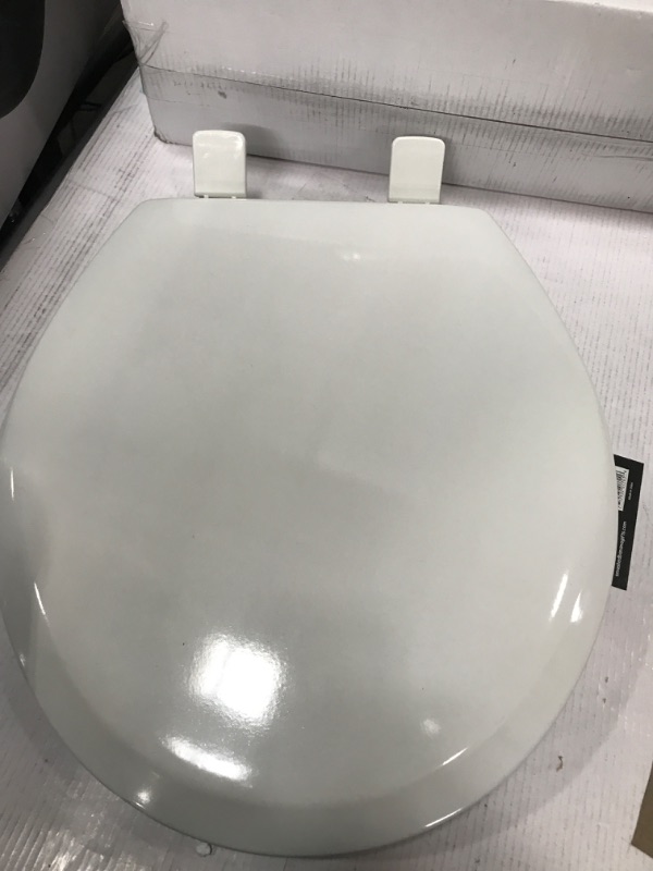 Photo 2 of *DAMAGED* MAYFAIR 888SLOW 000 NextStep2 Toilet Seat with Built-In Potty Training Seat, Slow-Close, Removable that will Never Loosen, ROUND, White Round White