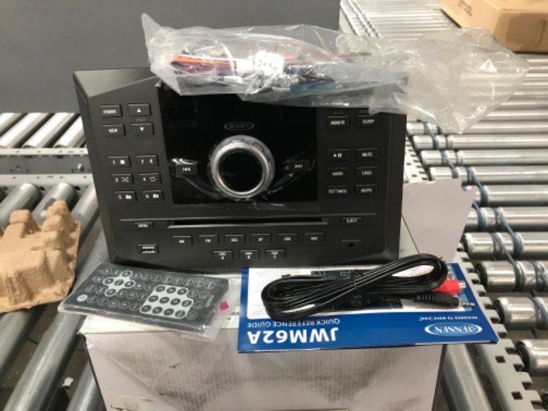 Photo 2 of Jensen JWM62A AM|FM|DVD|CD|USB|AUX|App Ready Bluetooth Wallmount Stereo w/ App Control, 3-Speaker Zones / 8 Speaker Output 8X 6 Watt, Receives Bluetooth Audio (A2DP) & Controls (AVRCP) from Devices