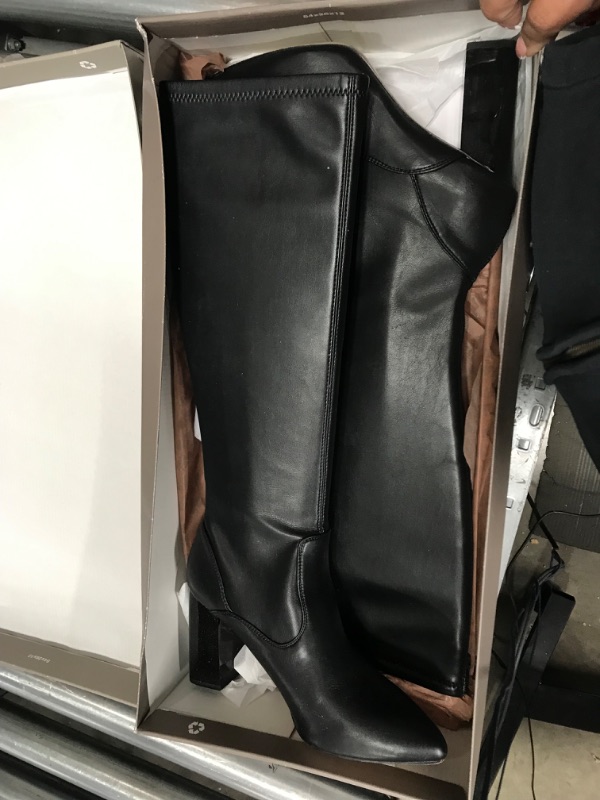 Photo 4 of Franco Sarto Women's Katherine Knee High Boot 7.5 Black Stretch Leather