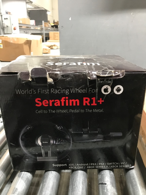 Photo 2 of Serafim R1+ Racing Gaming Steering Wheel with Sensitive Pedal and shifter Supports 9 Platforms: XBOX ONE / XBOX Series X&S / PlayStation / Switch / PC / iPhone / Mobile/ PS3 / PS4