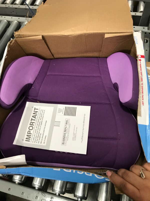 Photo 3 of Cosco Topside Child Safe Belt Positioned Backless Booster Car Seat, Purple Grape