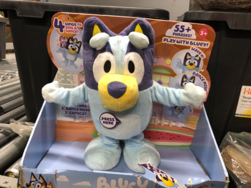 Photo 2 of Bluey Dance and Play 14" Animated Plush | Over 55 Phrases and Songs, Multicolor