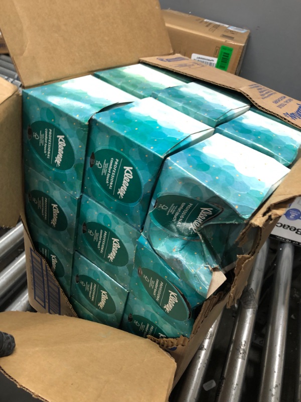 Photo 2 of **SOME BOXES ARE DENTED**
Kleenex Professional Facial Tissue Cube for Business (21270), Upright Face Tissue Box, 36 Boxes/Case, 95 Tissues/Box, 3,420 Tissues/Case 95 Count (Pack of 36)