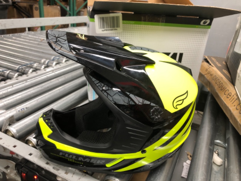 Photo 2 of Fulmer 253 FJ2 Youth MX Off-Road Helmet DOT Approved - Hi-Vis, Small Small Hi-Vis