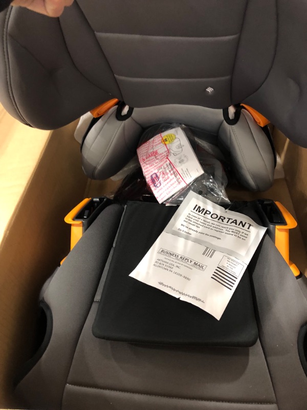 Photo 3 of Chicco KidFit ClearTex Plus 2-in-1 Belt-Positioning Booster Car Seat, Backless and High Back Booster Seat, for Children Aged 4 Years and up and 40-100 lbs. | Drift/Grey KidFit Plus with ClearTex® No Chemicals Drift/Grey