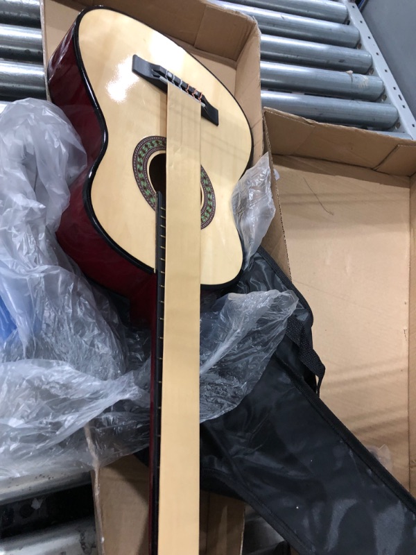 Photo 1 of 30" Wood Guitar with Case and Accessories for Kids/Girls/Boys/Beginners (Natural)