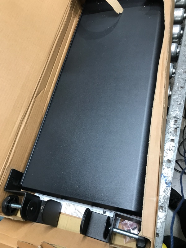 Photo 1 of ErgoActive Extra Wide Under Desk Keyboard Tray with Clamp On Easy Installation, Fits Full Size Keyboard and Mouse, Office, Home, School, Gaming Keyboard Tray (32" x 12.2")