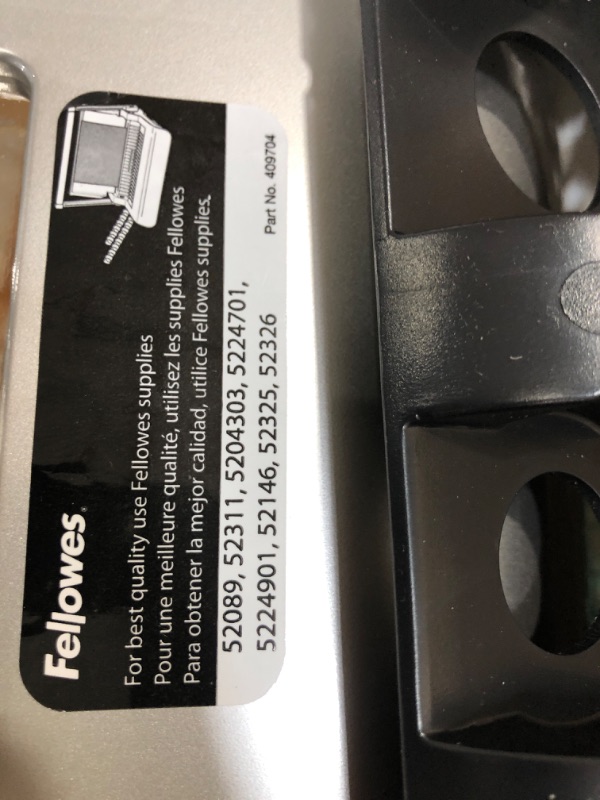 Photo 4 of Fellowes 5216901 Quasar 500 Electric Comb Binding System, 16 7/8 x 15 3/8 x 5 1/8, Metallic Gray & Plastic Binding Comb 3/8" Black, 100Pack Binding System + Binding Spines